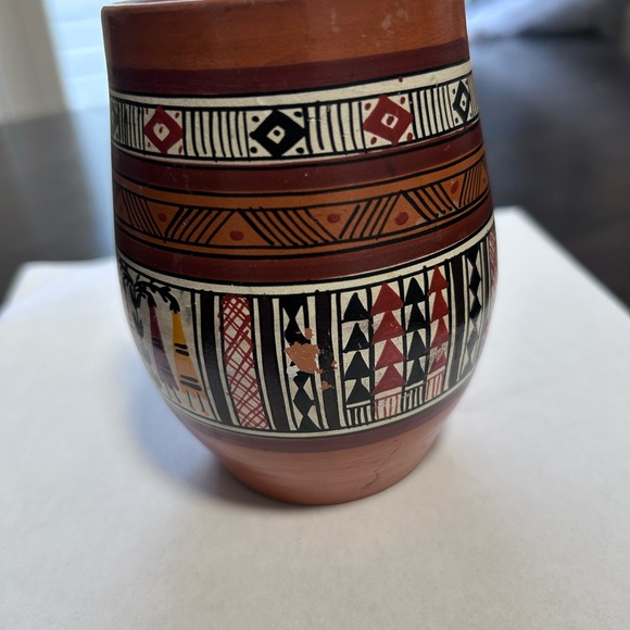 Handcrafted Ceramic Mug with Tribal Patterns - Picture 2 of 4